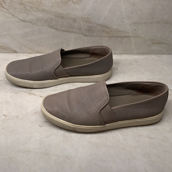 Vince Blair Perforated Leather Slip-On Sneakers - Picture 4 of 9